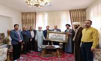 دیدار رئیس و مدیران دانشگاه با جانباز گرانقدر دفاع مقدس